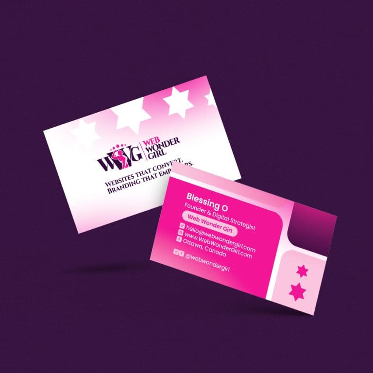 Minimal business card mockup